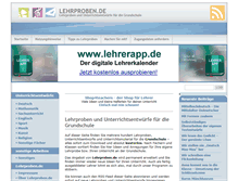 Tablet Screenshot of lehrproben.de